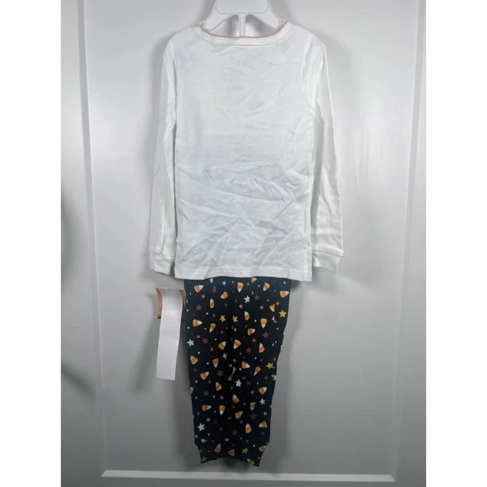 Spooky Night 2-Piece Halloween Cat Sleepwear Set Size 4T – Girls Fall Pumpkin